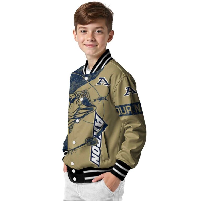 customized akron zips fishing rod gold jacket trendy