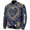 customized akron zips heart explosion blue jacket best selling
