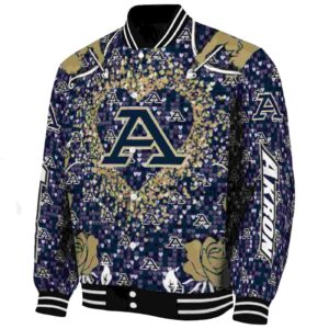 customized akron zips heart explosion blue jacket best selling