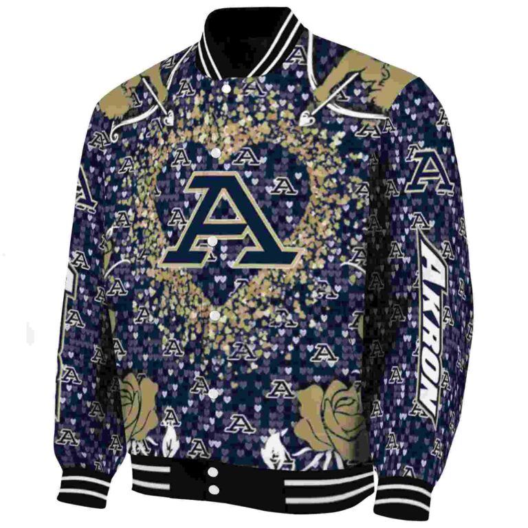 customized akron zips heart explosion blue jacket best selling