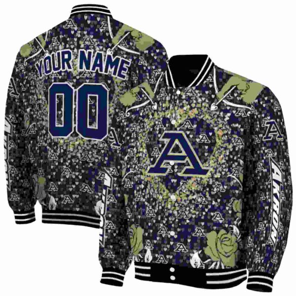 customized akron zips heart explosion blue jacket fashion forward