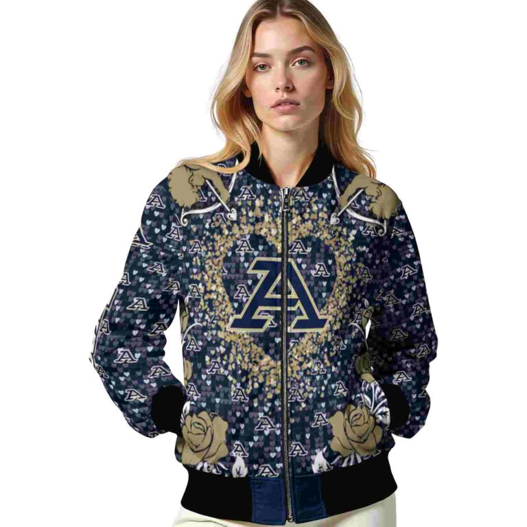 customized akron zips heart explosion blue jacket latest model