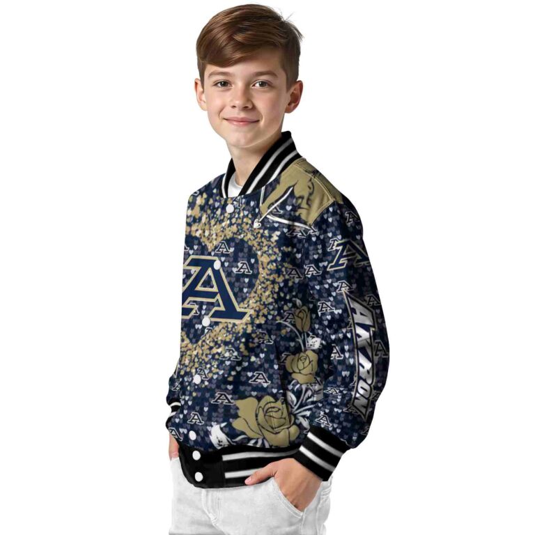 customized akron zips heart explosion blue jacket trendy
