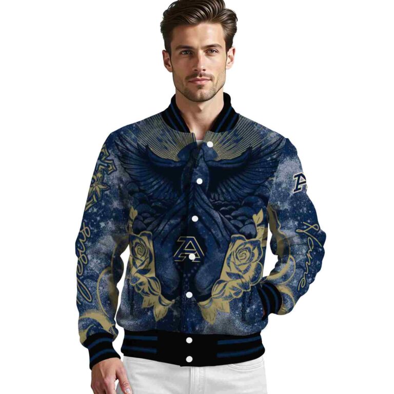 customized akron zips praying hands blue jacket high quality