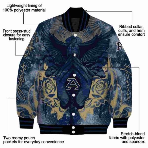 customized akron zips praying hands blue jacket new arrival