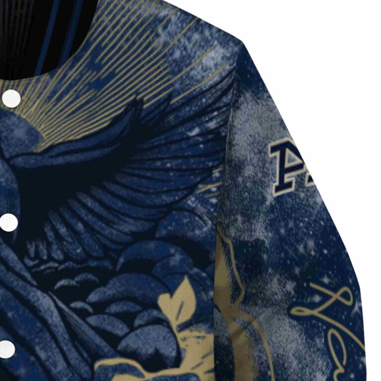 customized akron zips praying hands blue jacket premium grade