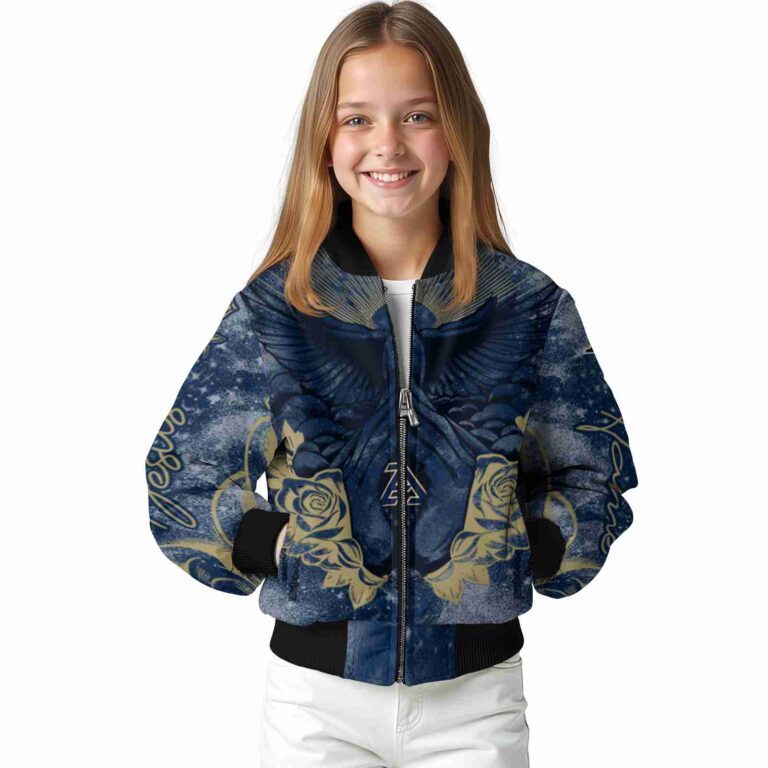 customized akron zips praying hands blue jacket top rated