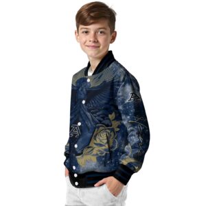 customized akron zips praying hands blue jacket trendy