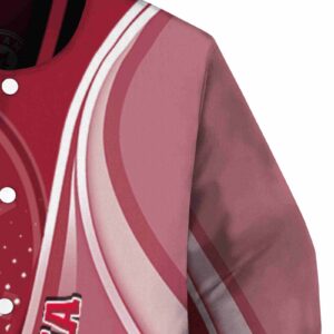 customized alabama crimson tide wave patterns crimson jacket premium grade