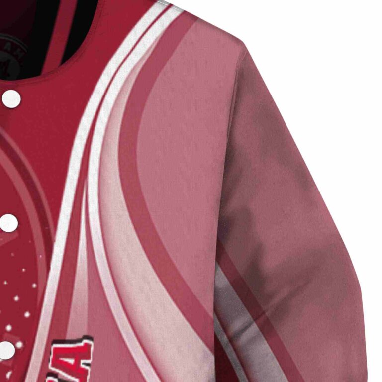 customized alabama crimson tide wave patterns crimson jacket premium grade