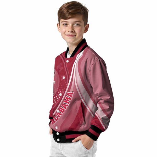 customized alabama crimson tide wave patterns crimson jacket trendy