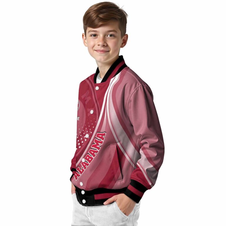customized alabama crimson tide wave patterns crimson jacket trendy