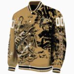 customized anaheim ducks fishing art gold jacket best selling