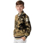 customized anaheim ducks fishing art gold jacket best selling