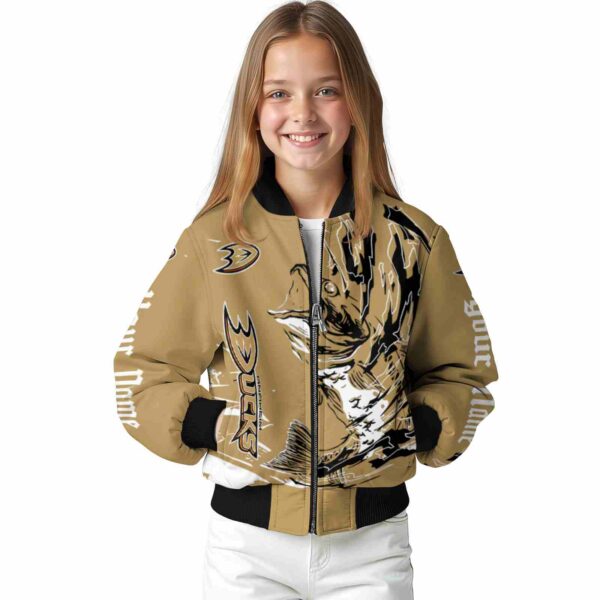 customized anaheim ducks fishing passion gold white jacket top rated