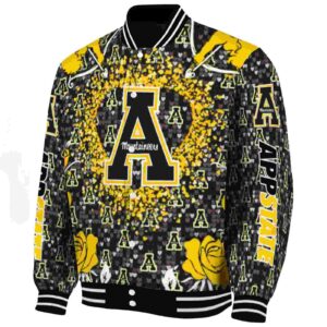 customized appalachian state mountaineers heart explosion black jacket best selling