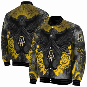 customized appalachian state mountaineers praying hands black jacket fashion forward