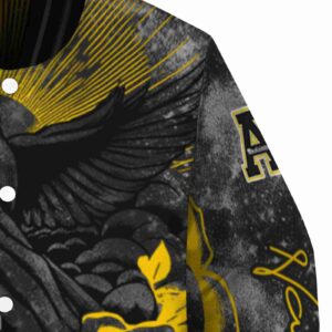 customized appalachian state mountaineers praying hands black jacket premium grade