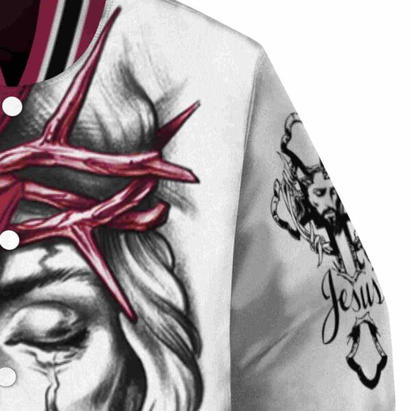 customized arizona cardinals jesus tears red white jacket premium grade