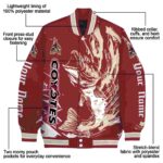 customized arizona coyotes fishing passion red white jacket best selling