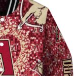 customized arizona diamondbacks heart explosion red jacket best selling
