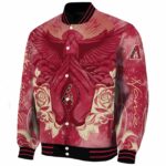 customized arizona diamondbacks praying hands red jacket best selling