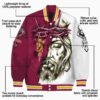 customized arizona state sun devils jesus tears maroon white jacket new arrival
