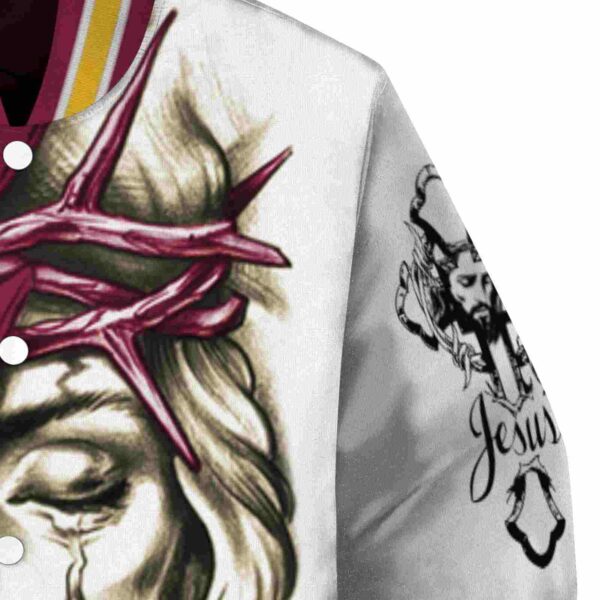 customized arizona state sun devils jesus tears maroon white jacket premium grade