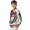 customized arizona state sun devils jesus tears maroon white jacket trendy