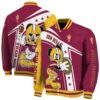 customized arizona state sun devils mickey football maroon white jacket fashion forward