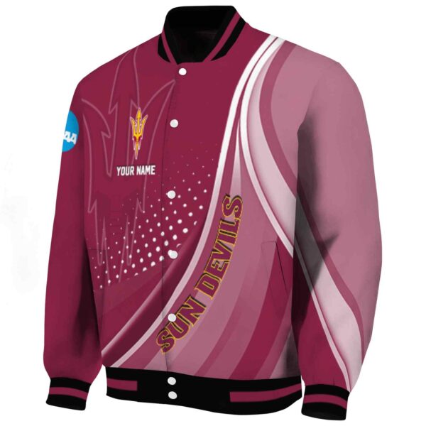 customized arizona state sun devils wave patterns maroon jacket best selling