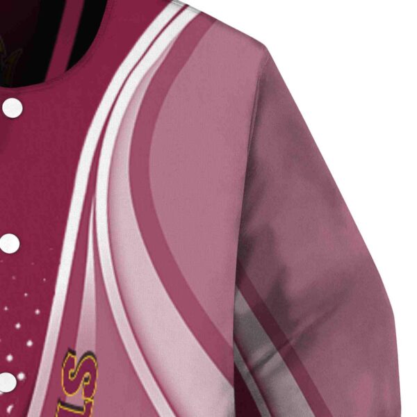 customized arizona state sun devils wave patterns maroon jacket premium grade