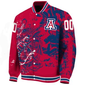 customized arizona wildcats fishing art red jacket best selling