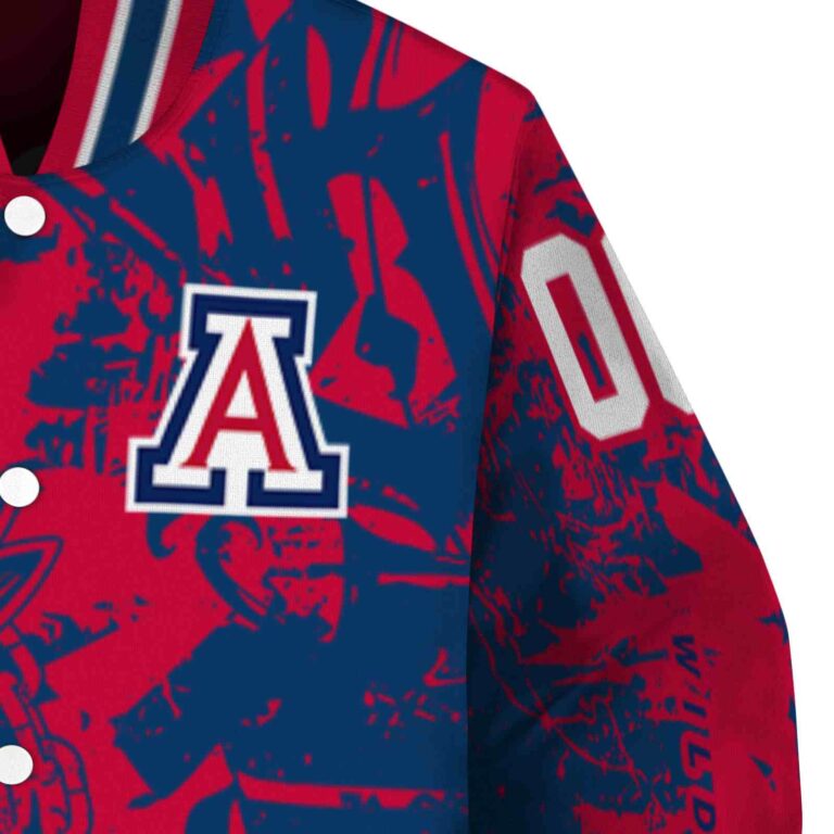 customized arizona wildcats fishing art red jacket premium grade