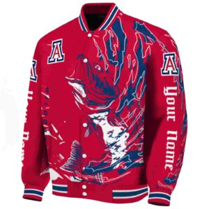 customized arizona wildcats fishing passion red white jacket best selling