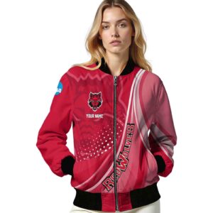 customized arkansas state red wolves wave patterns scarlet jacket latest model