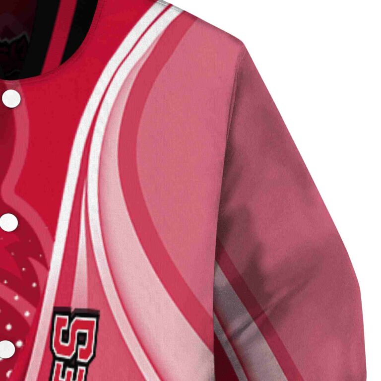 customized arkansas state red wolves wave patterns scarlet jacket premium grade