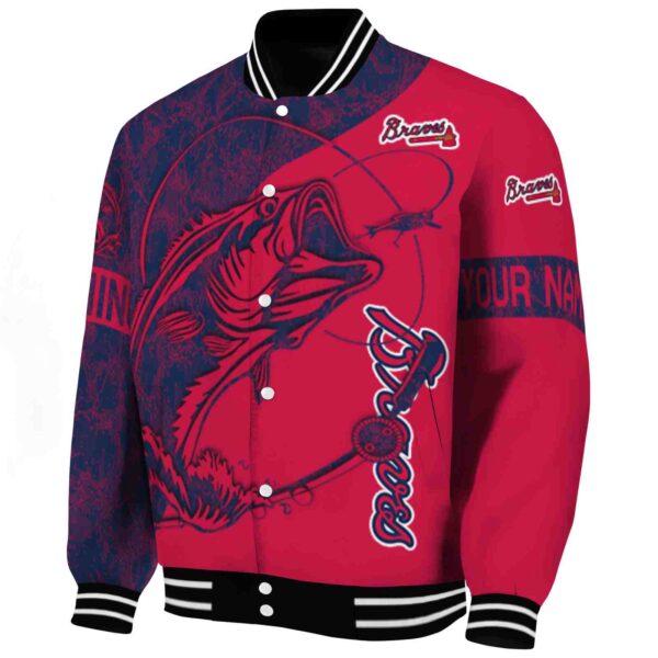 customized atlanta braves fishing rod red jacket best selling