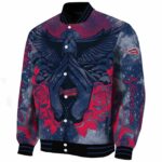 customized atlanta braves praying hands navy jacket best selling