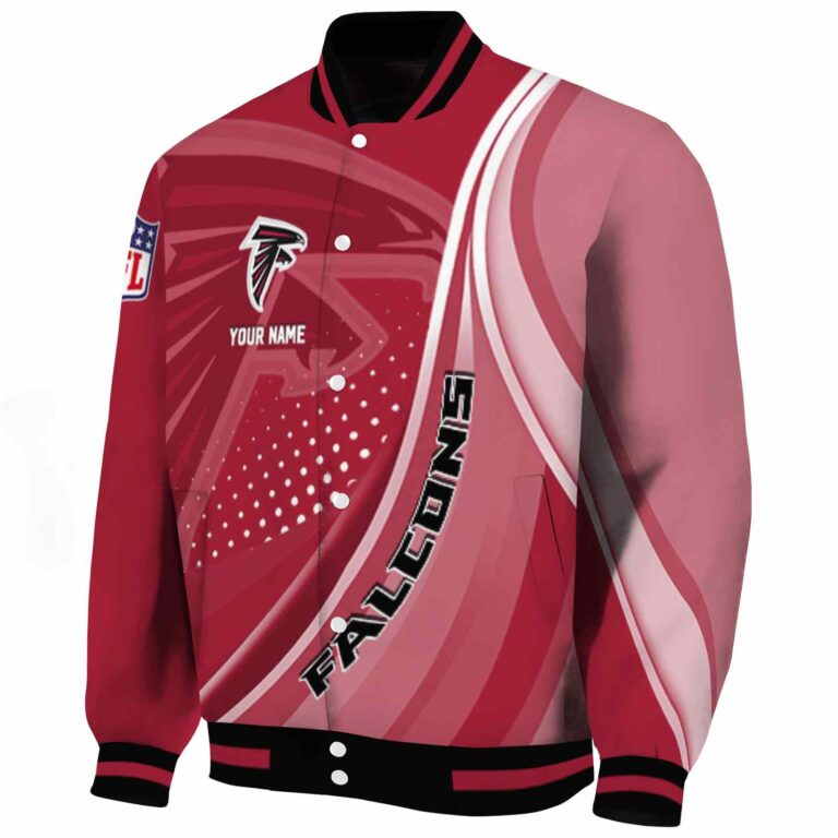 customized atlanta falcons wave patterns red jacket best selling