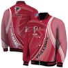 customized atlanta falcons wave patterns red jacket fashion forward