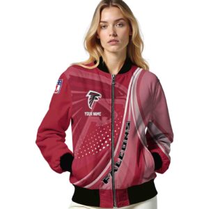 customized atlanta falcons wave patterns red jacket latest model
