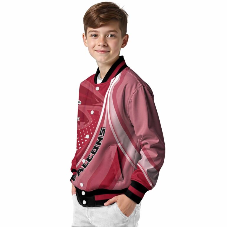 customized atlanta falcons wave patterns red jacket trendy