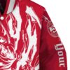 customized atlanta hawks fishing passion red white jacket premium grade