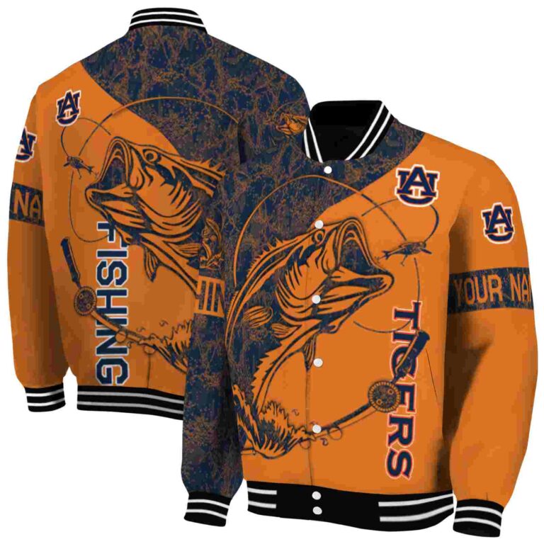 customized auburn tigers fishing rod orange jacket fashion forward
