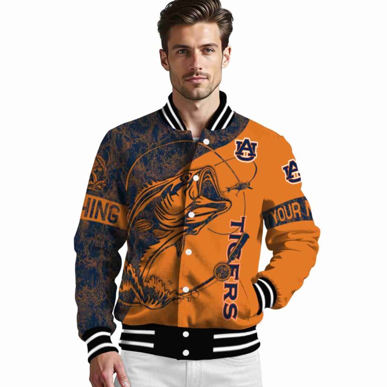 customized auburn tigers fishing rod orange jacket high quality