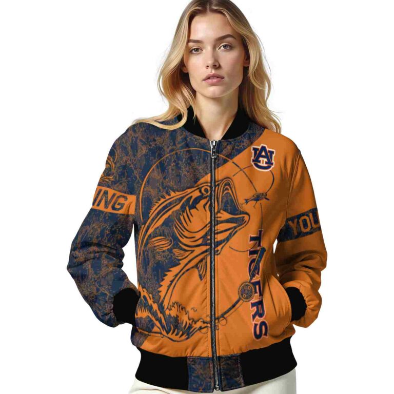 customized auburn tigers fishing rod orange jacket latest model