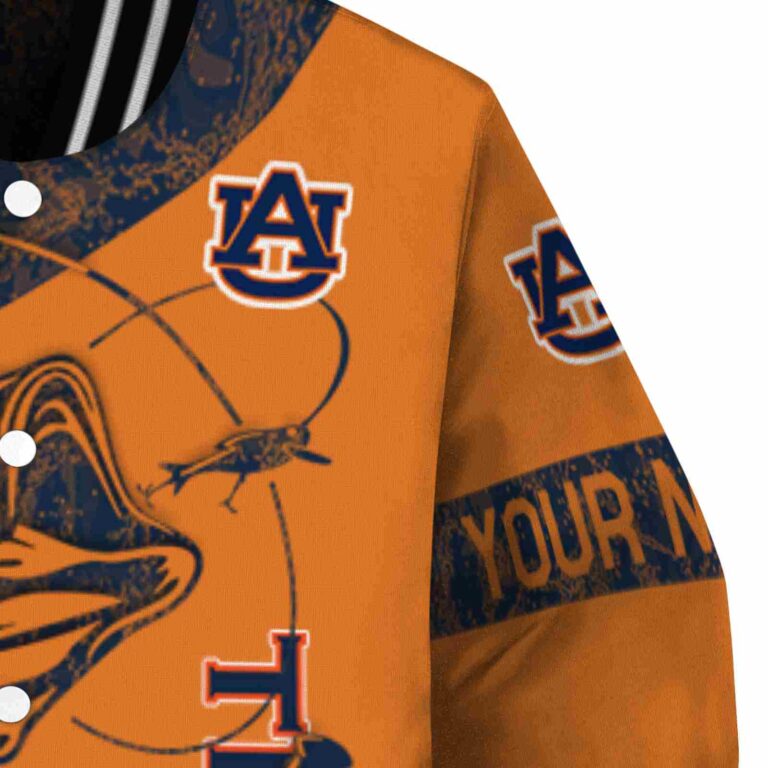 customized auburn tigers fishing rod orange jacket premium grade