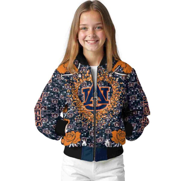 customized auburn tigers heart explosion navy blue jacket top rated