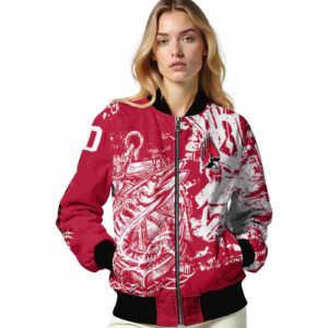 customized ball state cardinals fishing art red jacket latest model